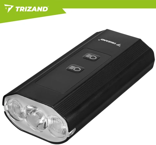 1300 lm LED dviračio žibintas + „Trizand“ galinis žibintas