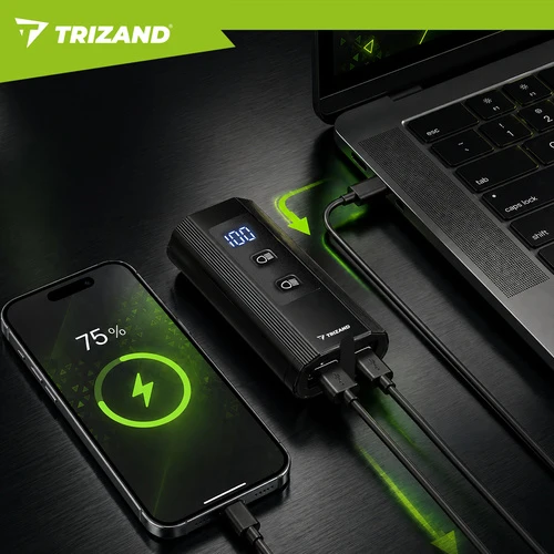 1300 lm LED dviračio žibintas + „Trizand“ galinis žibintas