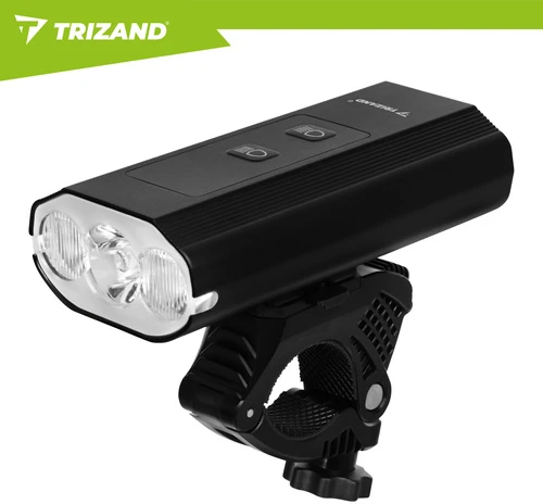 1300 lm LED dviračio žibintas + „Trizand“ galinis žibintas