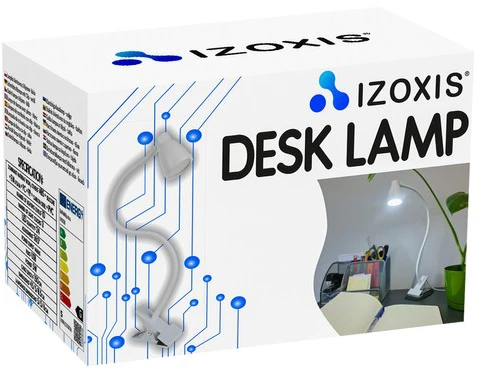 USB stalinė lempa su laikikliu - balta Izoxis