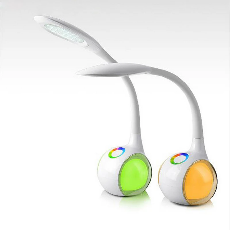 Lampka USB LED stalinė lempa vaikams, 256 RGB spalvos, stalinė lempa