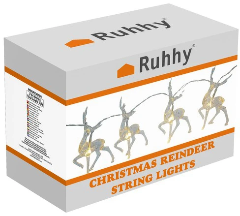 Kalėdinės lemputės – šiaurės elniai Ruhhy 24955