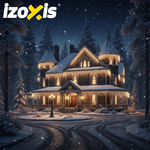 Izoxis Lauko girlianda, 500 LED, 22,5 m, šilta balta
