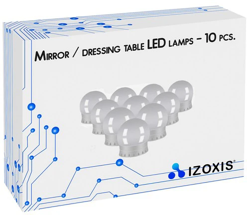 Izoxis LED lempos veidrodžiui/tualetui - 10 vnt.