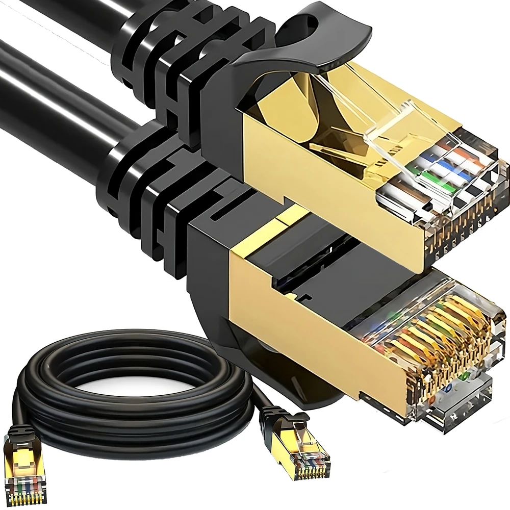 LAN tinklo kabelis RJ45 cat 6a interneto kabelis UTP maršrutizatorius susukta pora 15 m