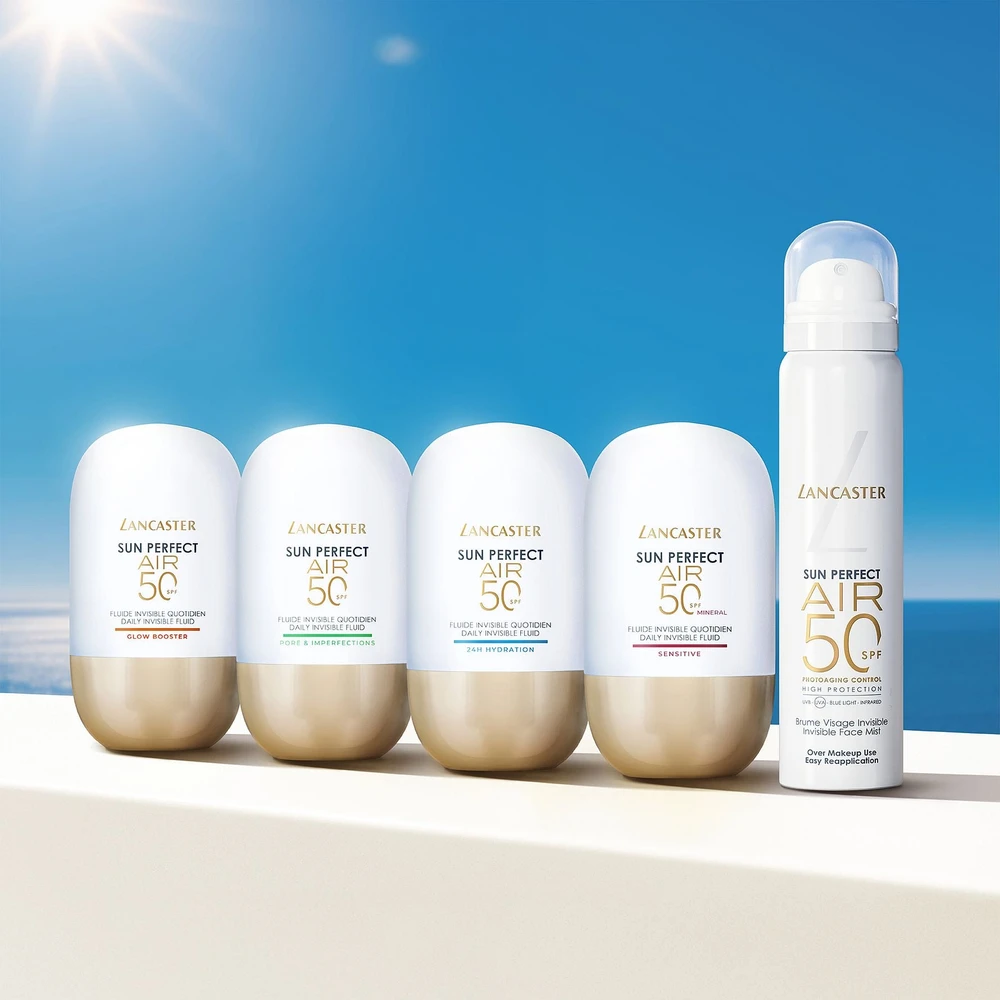 Lancaster Sun Perfect Air Glow Fluido Invisible Diario SPF50, 40 ml