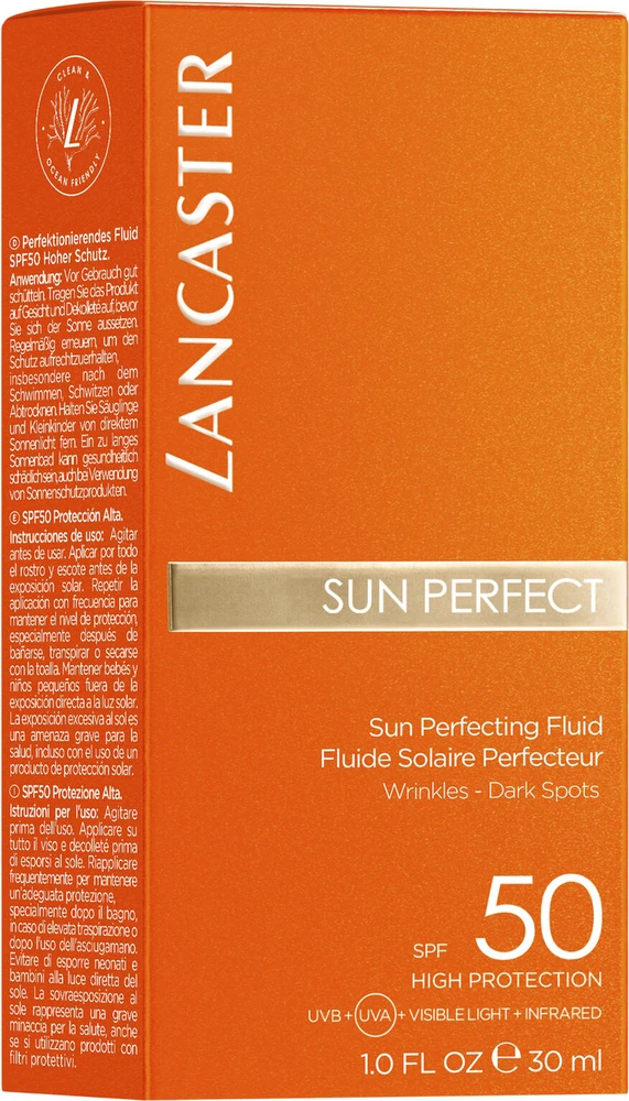 "Lancaster Sun Perfect" tobulinantis skystis nuo raukšlių ir tamsių dėmių Spf50 30ml