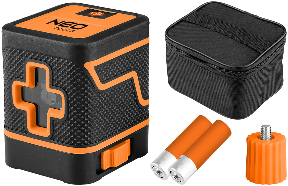 Neo Tools lazerinis 15 m žalias kryžminis lazeris su dėklu