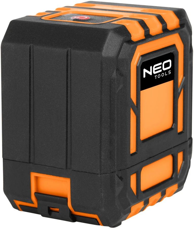 Neo Tools lazerinis 20 m kryžminis lazeris su dėklu ir magnetiniu laikikliu, raudonas