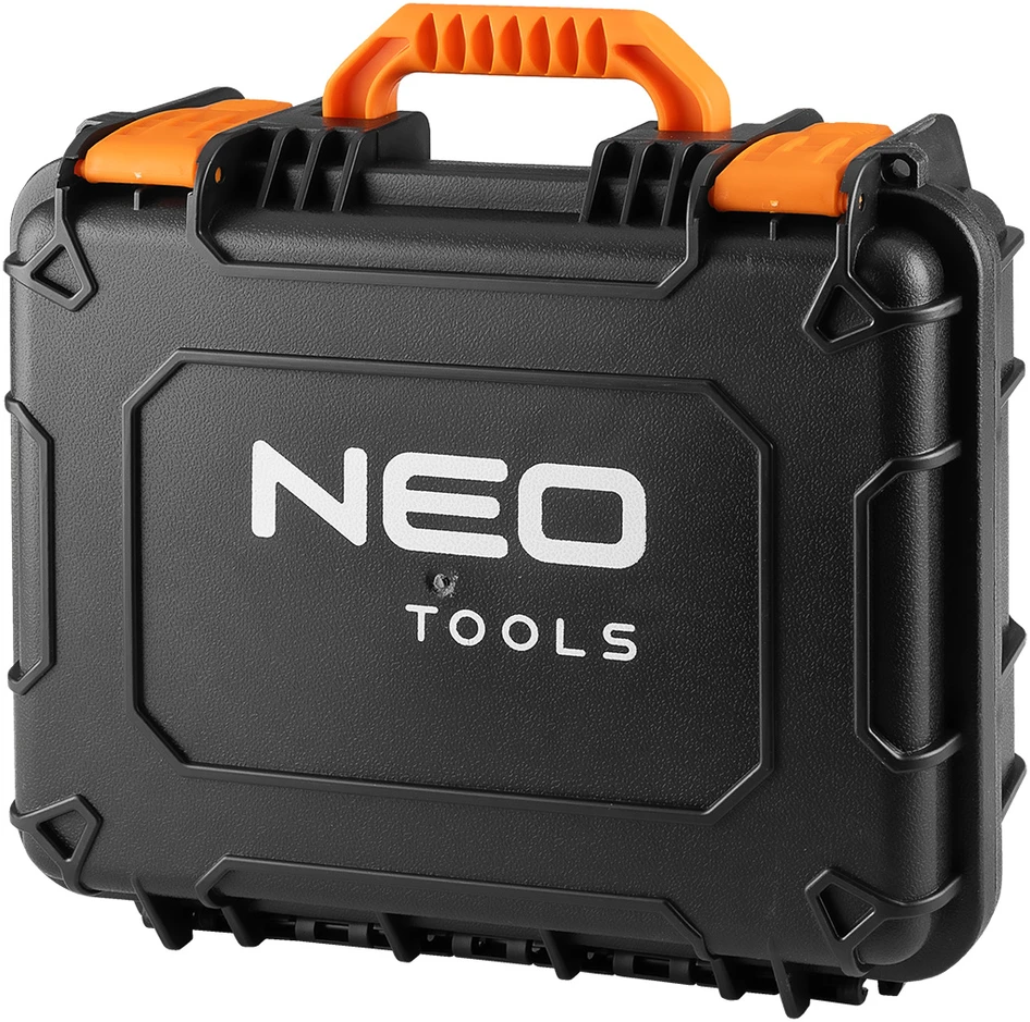 Neo Tools lazerinis 3D lazeris, 16 linijų, žalias, nešiojimo dėklas, taikinio plokštelė, magnetinis laikiklis, įkroviklis