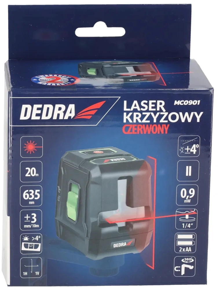Dedra Kryminis lazeris raudonas