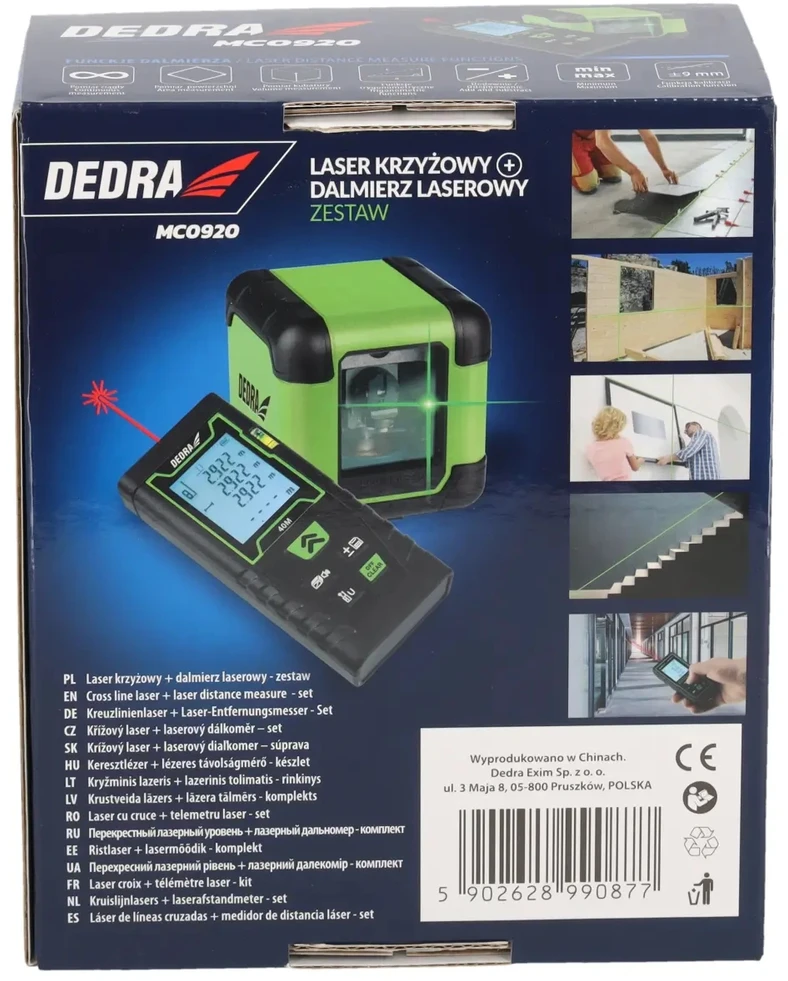Dedra Kryminis lazeris alias lazerinis tolimatis 40m rinkinys