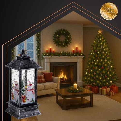 Sidabrinis LED Christmas Lantern Ruhhy 26755