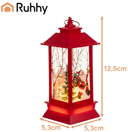 Raudona LED Christmas Lantern Ruhhy 26752