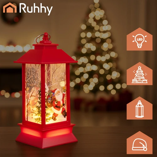 Raudona LED Christmas Lantern Ruhhy 26752