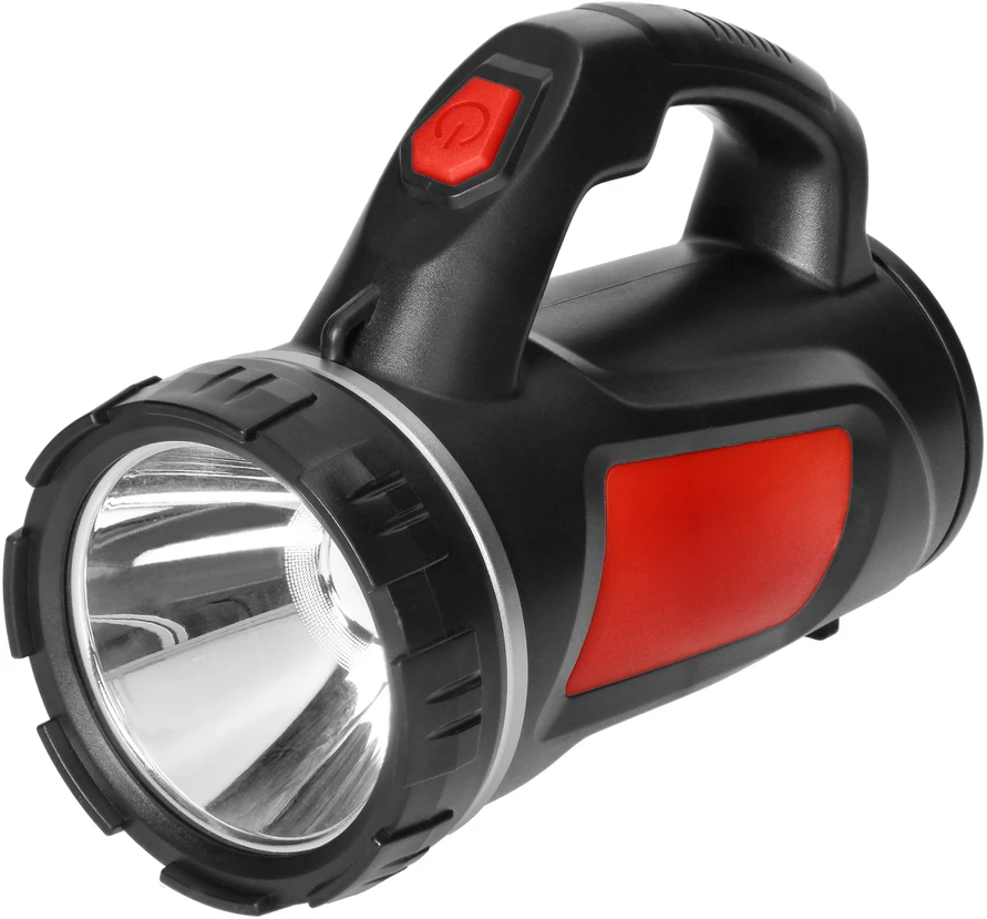 Latarka, Pakraunamas LED žibintuvėlis VIRONE, 3W, 6000K, 165lm, pakraunamas USB, raudonos/juodos sp
