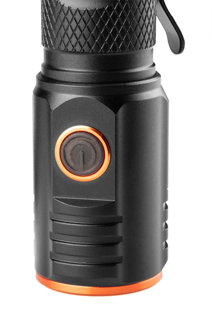 Latarka, įkrovimo lempa, 1xxled, 1x2200 mah, juoda, 20w, 2000 liumenų, veikimo trukmė iki 4 val.