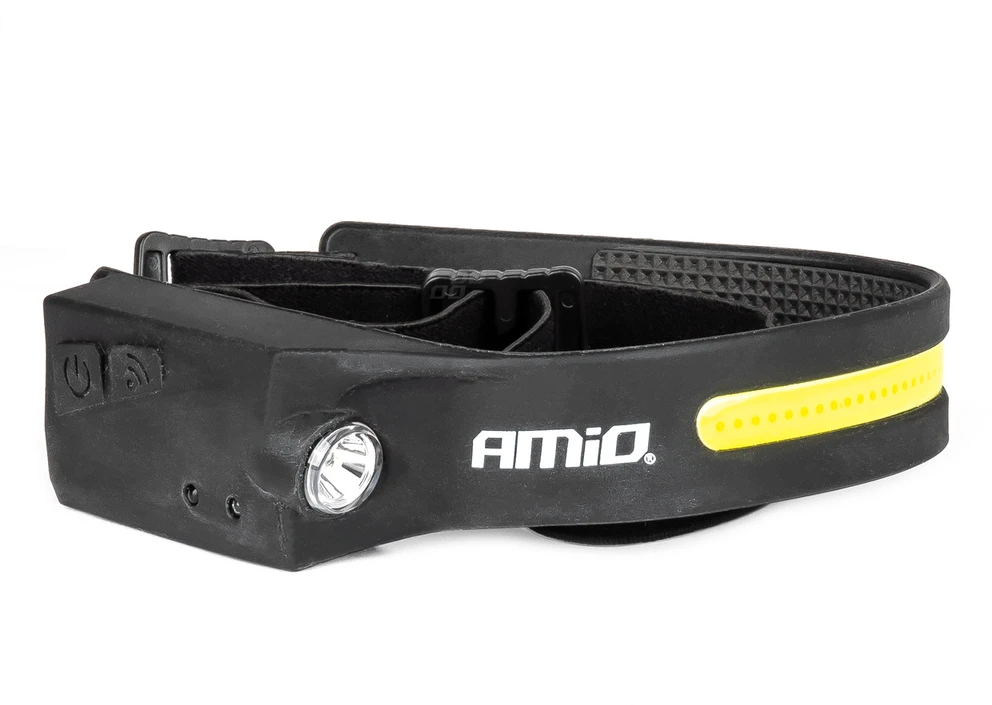 Amio LED Žibintuvėlis ant galvos XPE+COB 1200mAh LH05