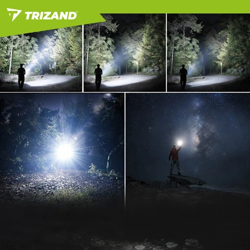 Taktinis žibintuvėlis 1500lm Trizand 26949