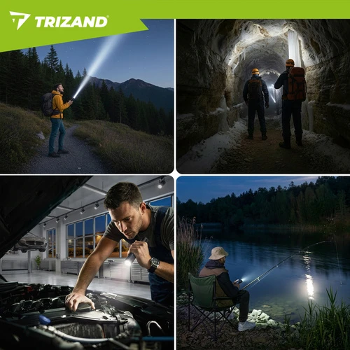 Taktinis žibintuvėlis 1500lm Trizand 26949