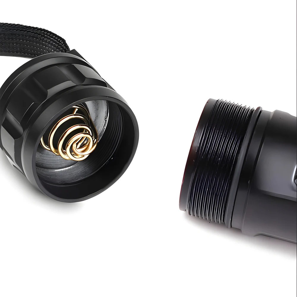 Latarka, Žibintuvėlis, Taktinis žibintuvėlis, galingas, LED, įkraunamas, išlikimo, karinis, USB, 5 režimai - er1264