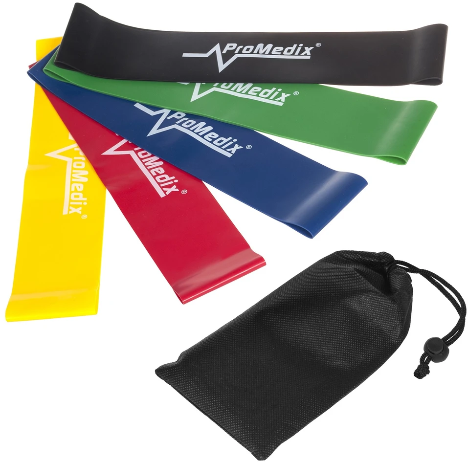 Latexowe Latekso elastinės mankštos juostos Promedix PR-700 rinkinys 5 vnt. x 0,5 m