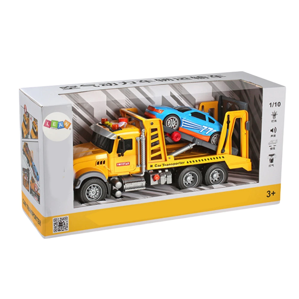Lean Toys Vilkties sunkvežimis su sportiniu automobiliu 2in1