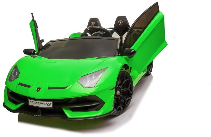 Lean Cars Dvivietis vaikiškas elektromobilis Lamborghini Aventador SX2028, žalias