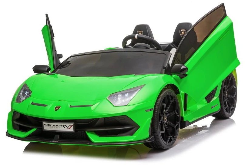 Lean Cars Dvivietis vaikiškas elektromobilis Lamborghini Aventador SX2028, žalias
