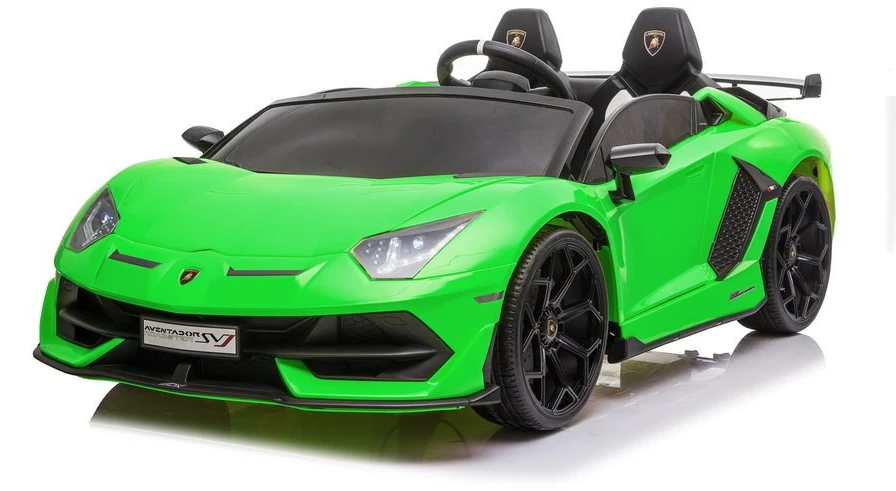 Lean Cars Dvivietis vaikiškas elektromobilis Lamborghini Aventador SX2028, žalias
