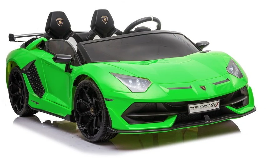 Lean Cars Dvivietis vaikiškas elektromobilis Lamborghini Aventador SX2028, žalias