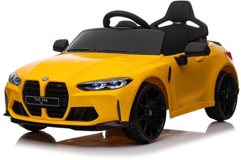 Vienvietis vaikiškas elektromobilis Lean cars BMW M4, geltonas