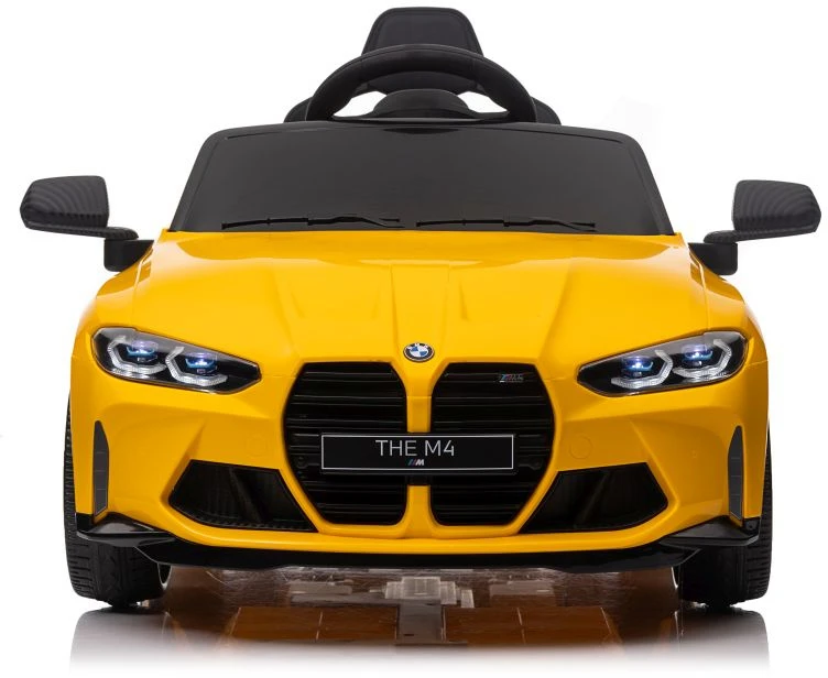 Vienvietis vaikiškas elektromobilis Lean cars BMW M4, geltonas