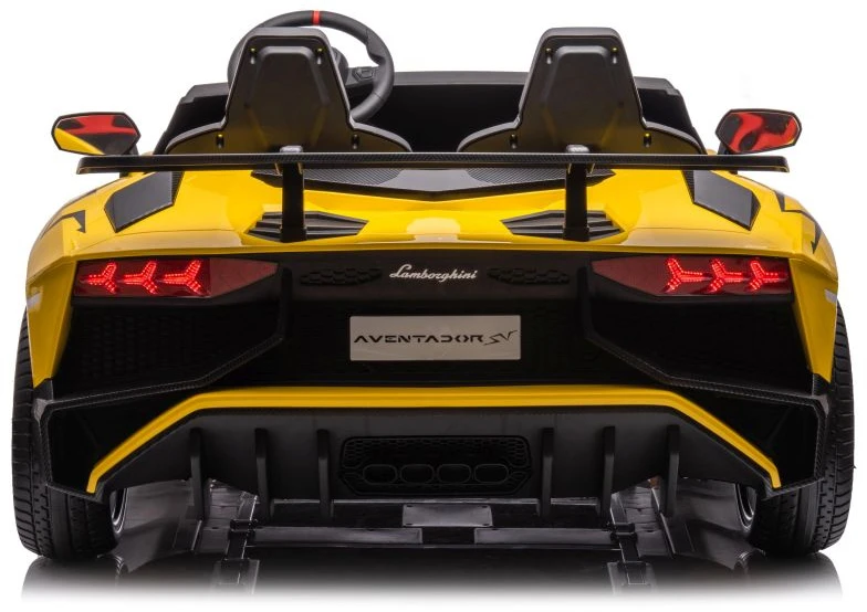 Lean Cars Dvivietis vaikiškas elektromobilis Lamborghini XXL, geltonas