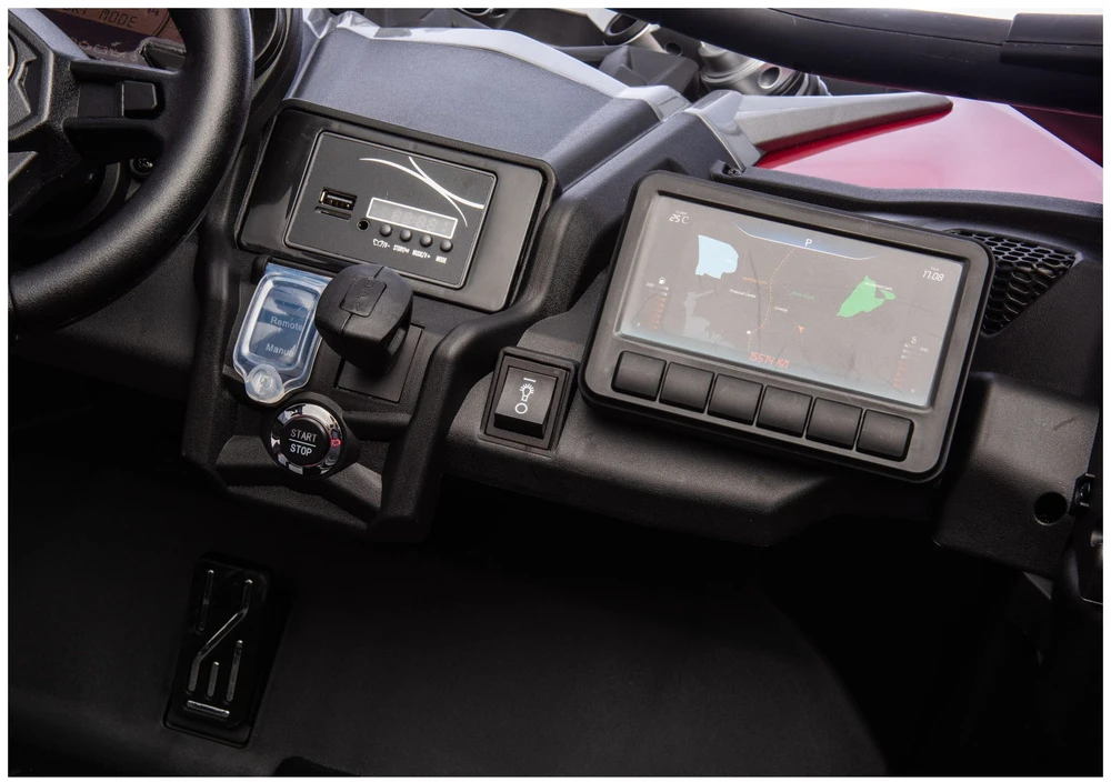 Lean Cars Akumuliatorinis automobilis raudonas