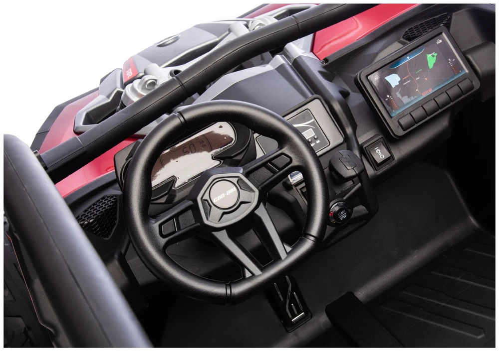 Lean Cars Akumuliatorinis automobilis raudonas
