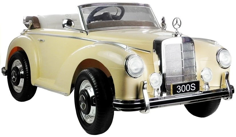 Lean Cars Vaikiškas elektromobilis Mercedes-Benz 300S, smėlio spalvos