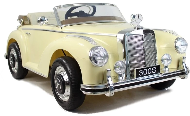 Lean Cars Vaikiškas elektromobilis Mercedes-Benz 300S, smėlio spalvos