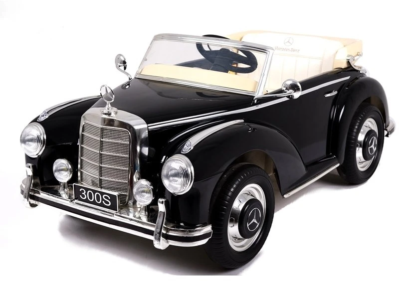 Lean Cars Vienvietis vaikiškas elektromobilis Mercedes 300S LS-618, juodas blizgus