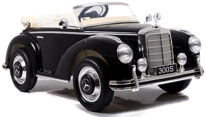 Lean Cars Vienvietis vaikiškas elektromobilis Mercedes 300S LS-618, juodas blizgus