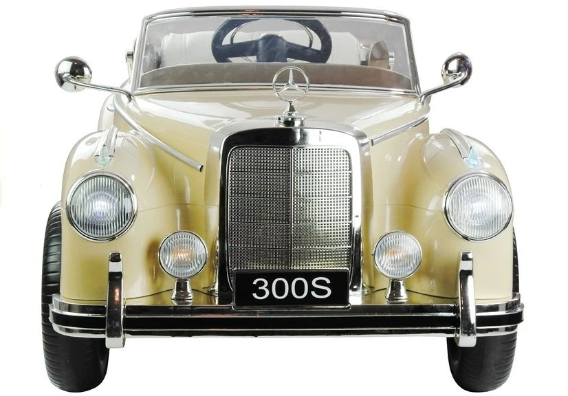 Lean Cars Vaikiškas elektromobilis Mercedes-Benz 300S, smėlio spalvos
