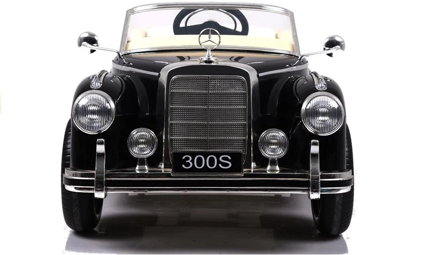 Lean Cars Vienvietis vaikiškas elektromobilis Mercedes 300S LS-618, juodas blizgus