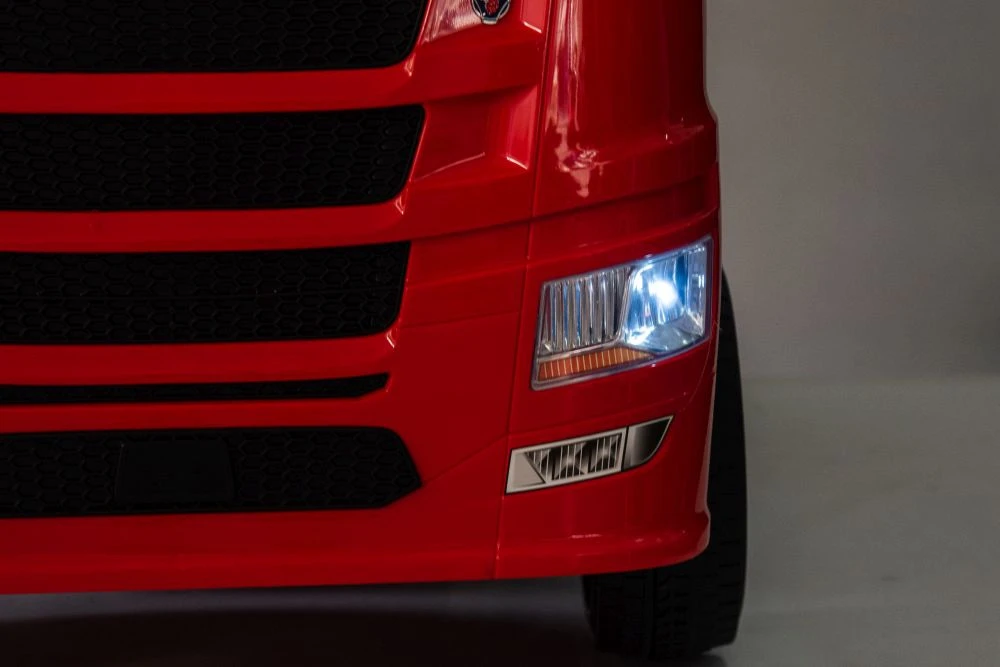 Lean Cars Akumuliatorinis automobilis vaikams Scania 500R HL698 Raudonas 4x4