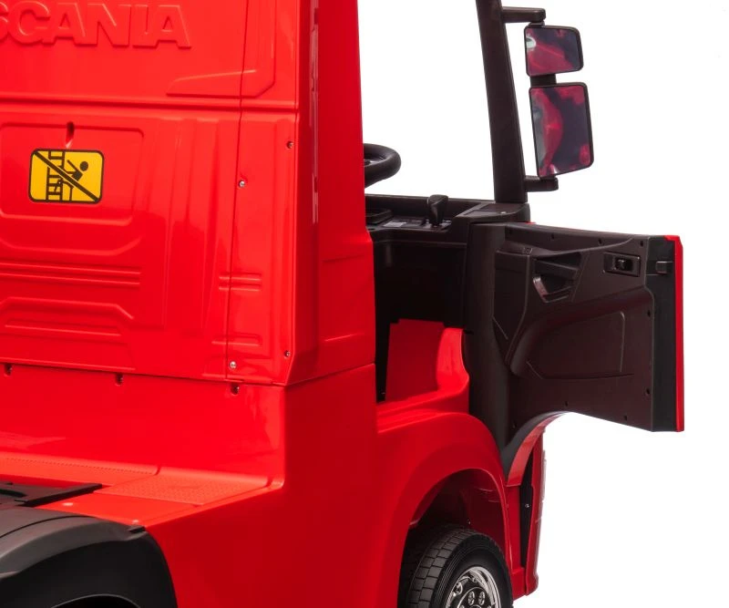 Lean Cars Akumuliatorinis automobilis vaikams Scania 500R HL698 Raudonas 4x4