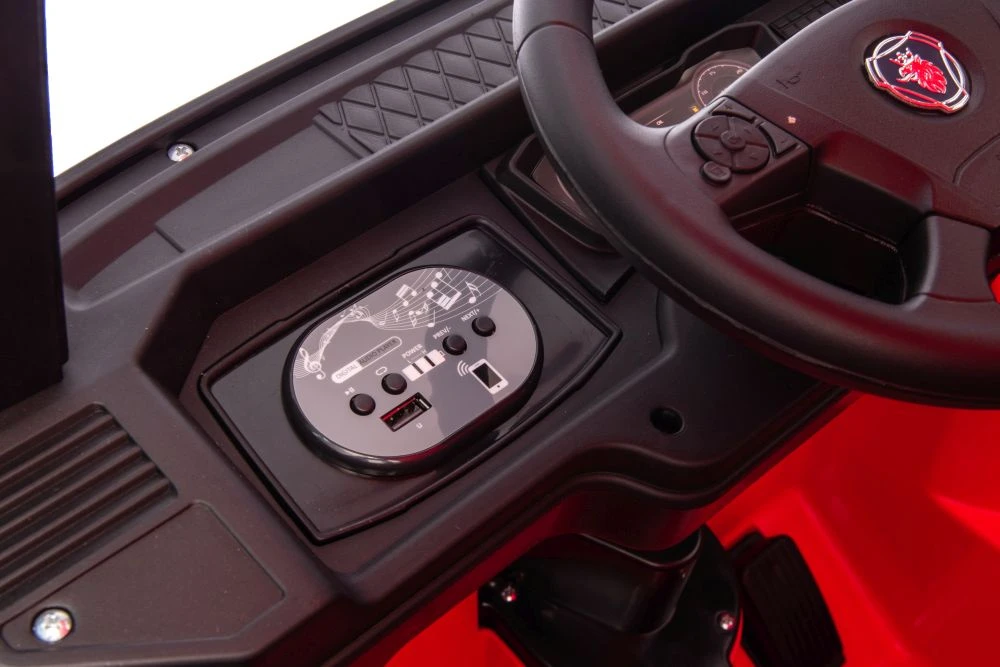 Lean Cars Akumuliatorinis automobilis vaikams Scania 500R HL698 Raudonas 4x4