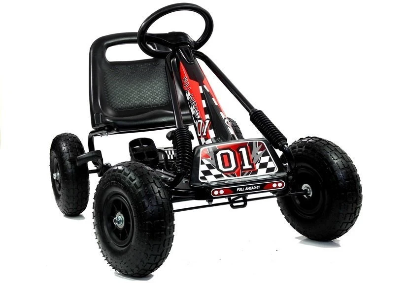 Lean Cars Vaikiškas kartingas A-15 su pripučiamais ratais