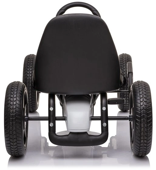 Lean Cars Pedalinis kartingas baltas-juodas