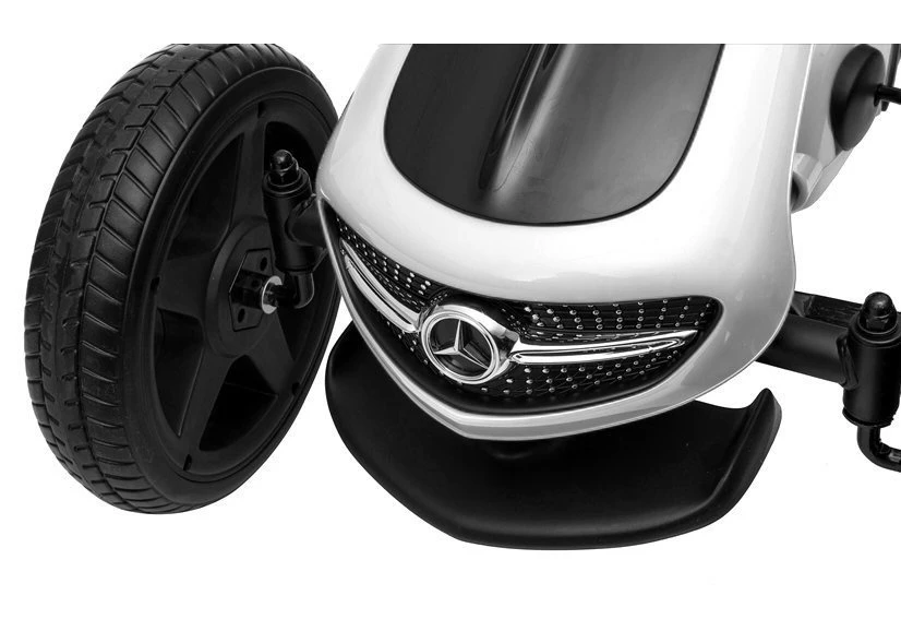 Lean Cars Pedalinis kartingas baltas-juodas