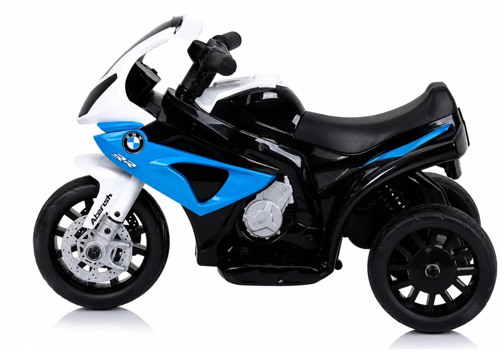 Lean Cars Vienvietis vaikiškas elektrinis motociklas BMW S1000RR, mėlynas