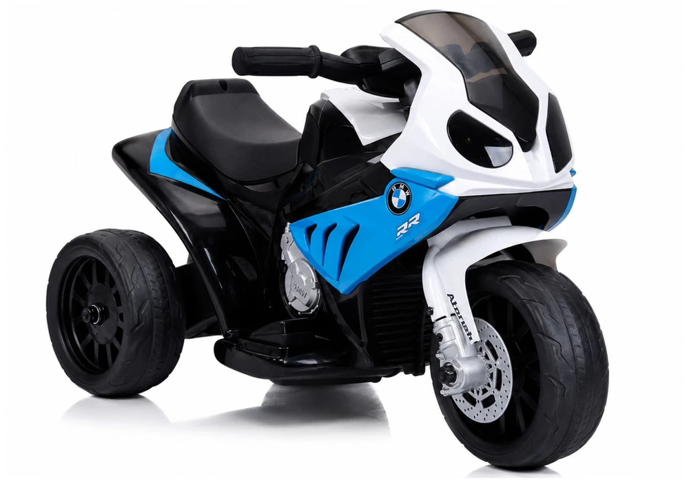 Lean Cars Vienvietis vaikiškas elektrinis motociklas BMW S1000RR, mėlynas